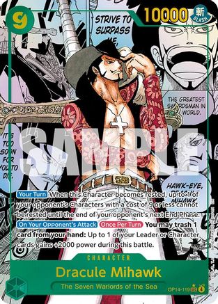 Dracule Mihawk (Manga) (OP14-119)  -  Secret Rare