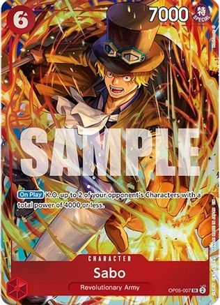 Sabo (Illustration Box Vol.5) (OP05-007)  -  Super Rare