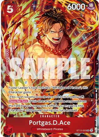 Portgas.D.Ace (Illustration Box Vol.5) (ST15-005)  -  Super Rare