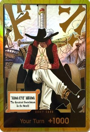 DON!! Card (Dracule Mihawk) (Gold)  -  DON!!