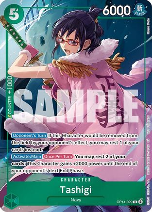 Tashigi (Dash Pack) (OP14-029)  -  Rare