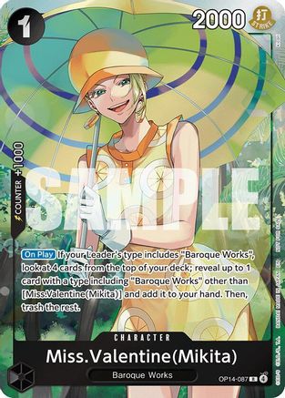 Miss.Valentine (Mikita) (Dash Pack) (OP14-087) - Rare