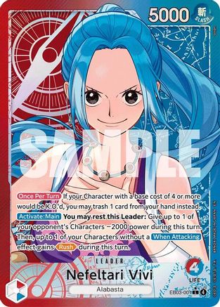 Nefeltari Vivi  - 001 (Alternate Art) (EB03-001)  -  Leader