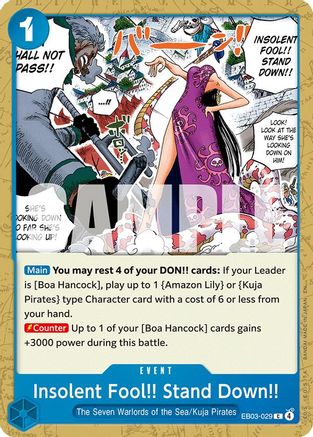 Insolent Fool!! Stand Down!! (EB03-029)  -  Common