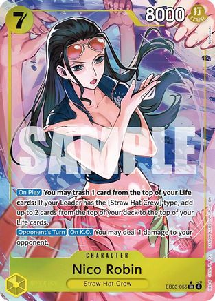 Nico Robin (055) (Alternate Art) (EB03-055)  -  Super Rare