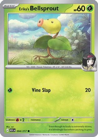 Erika's Bellsprout - 004 - Common - Reverse Holofoil