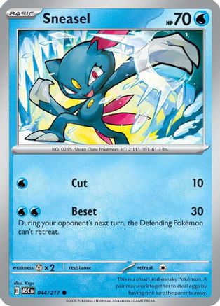 Sneasel - 044 - Common - Normal