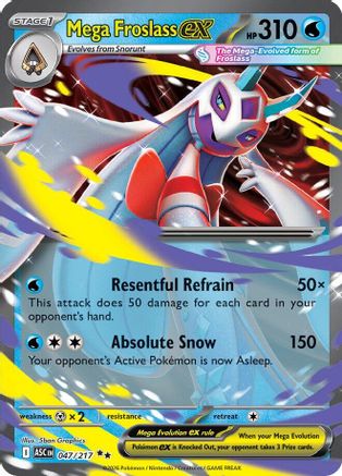 Mega Froslass ex - 047/217  - Double Rare - Holofoil