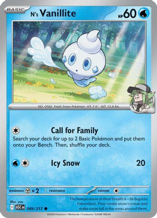 N's Vanillite - 049 - Common - Normal