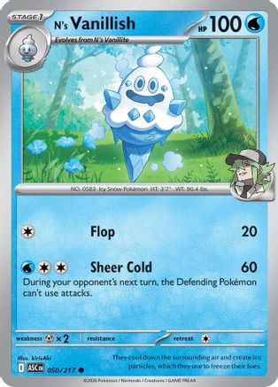 N's Vanillish - 050 - Common - Reverse Holofoil