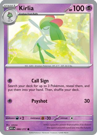 Kirlia - 088 - Common - Reverse Holofoil