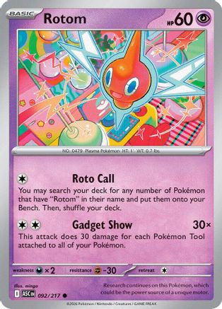 Rotom - 092 - Common - Reverse Holofoil