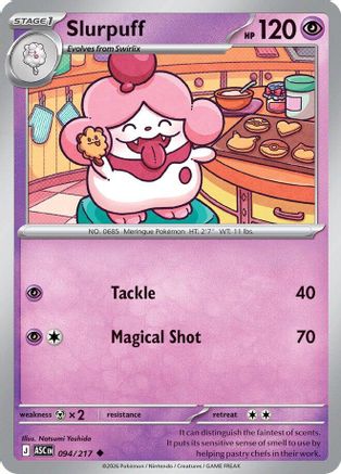 Slurpuff - 094/217  - Uncommon - Reverse Holofoil