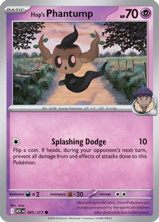 Hop's Phantump - 095 - Common - Reverse Holofoil