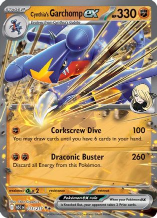Garchomp-ex de Cynthia - 111 - Double Rare - Holofoil