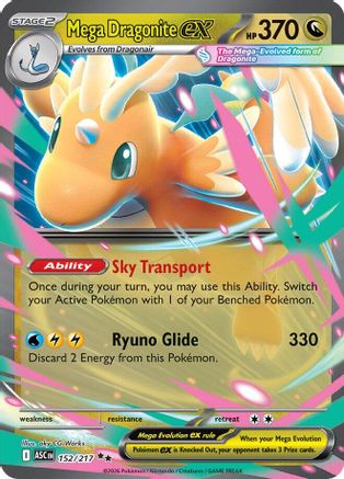 Mega Dragonite ex - 152/217  - Double Rare - Holofoil