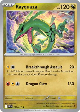 Rayquaza - 153 - Rare - Reverse Holofoil