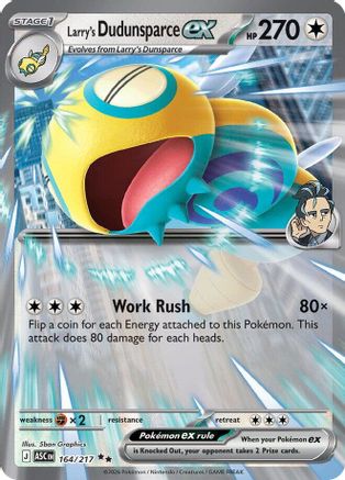Le Dudunsparce-ex de Larry - 164 - Double Rare - Holofoil