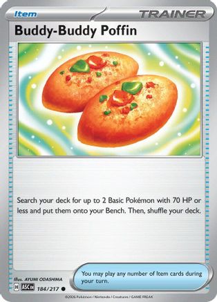 Buddy-Buddy Poffin - 184 - Common - Reverse Holofoil