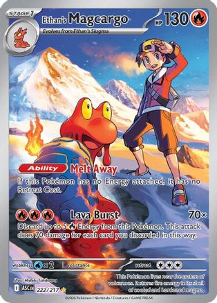 Ethan's Magcargo - 222/217  - Illustration Rare - Holofoil