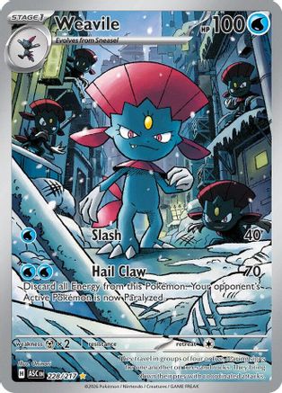 Weavile - 228/217  - Illustration Rare - Holofoil