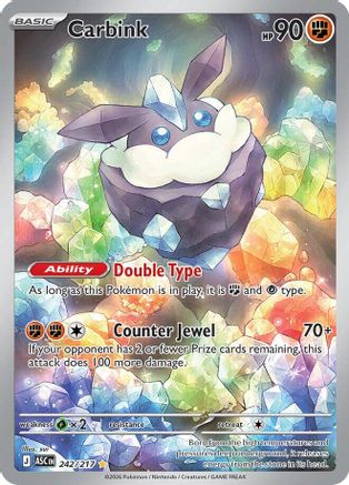 Carbink - 242/217  - Illustration Rare - Holofoil