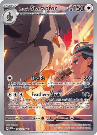 Staraptor de Larry - 249/217 - Illustration rare - Holofoil