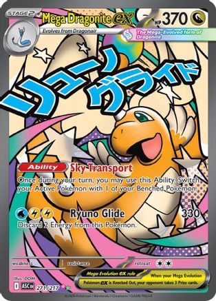 Mega Dragonite ex - 271/217  - Mega Attack Rare - Holofoil