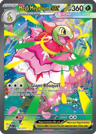 Mega Meganium ex - 272/217  - Special Illustration Rare - Holofoil