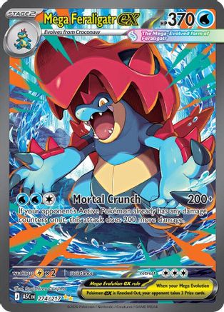 Mega LéviatorFéroce ex - 274/217 - Illustration spéciale rare - Holofoil
