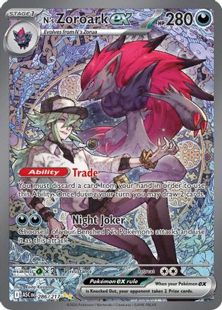 N's Zoroark ex - 286/217  - Special Illustration Rare - Holofoil