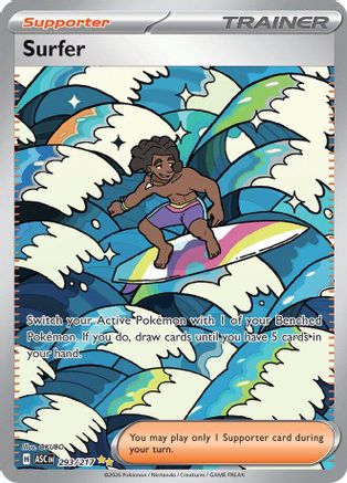 Surfer - 293/217  - Special Illustration Rare - Holofoil