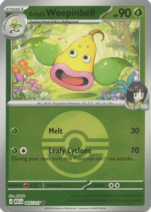 Erika's Weepinbell (Poke Ball) - 005 - Uncommon - Reverse Holofoil