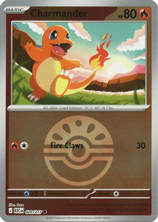 Charmander (Quick Ball) - 020 - Common - Reverse Holofoil