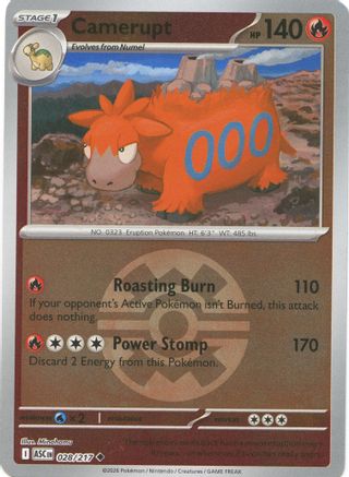 Camerupt (Quick Ball) - 028 - Uncommon - Reverse Holofoil