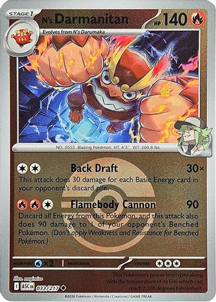 N's Darmanitan (Poke Ball) - 033 - Uncommon - Reverse Holofoil
