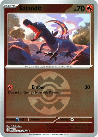 Salandit (Rapide Ball) - 034 - Courant - Reverse Holofoil