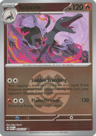 Salazzle - 035/217 (Rapide Ball) - Peu Commune - Holographique Inversée