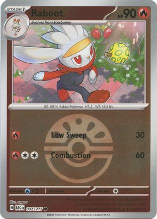 Lapyro (Copain Ball) - 037 - Peu commune - Holofoil inversé