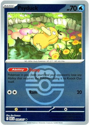 Psykokwak - 039/217 (Love Ball) - Commune - Reverse Holo