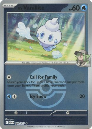 N's Vanillite (Poke Ball) - 049 - Common - Reverse Holofoil