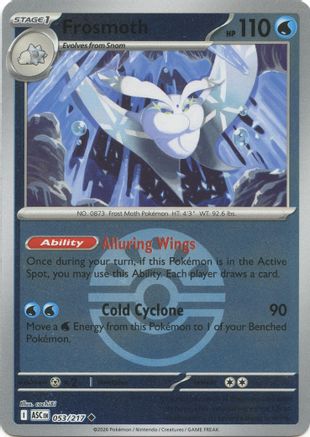 Frosmoth (Friend Ball) - 053 - Uncommon - Reverse Holofoil