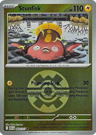 Stunfisk (Quick Ball) - 062 - Common - Reverse Holofoil