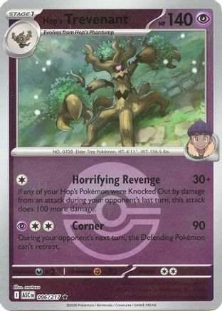 Hop's Trevenant - 096/217 (Poke Ball)  - Rare - Reverse Holofoil