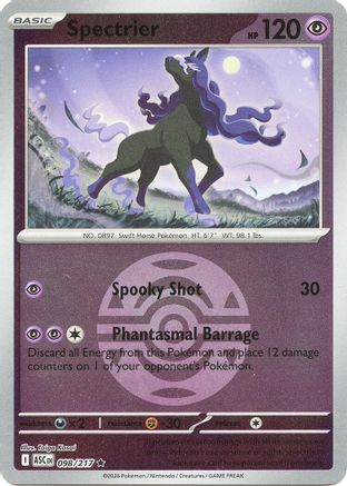 Spectrier (Faiblo Ball) - 098 - Rare - Holofoil Inversé
