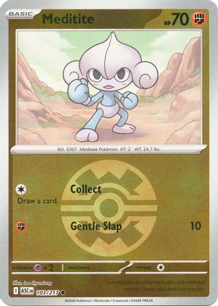 Meditite (Quick Ball) - 103 - Common - Reverse Holofoil