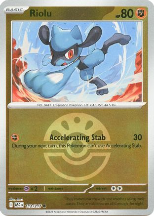 Riolu (Friend Ball) - 112 - Common - Reverse Holofoil
