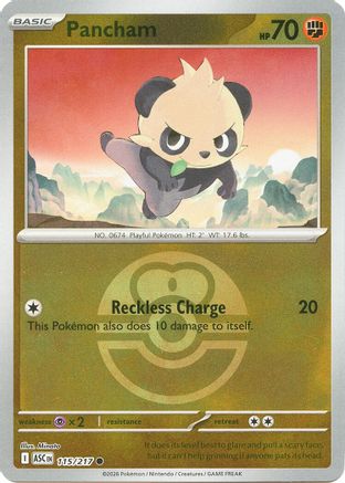Pancham (Love Ball) - 115 - Common - Reverse Holofoil