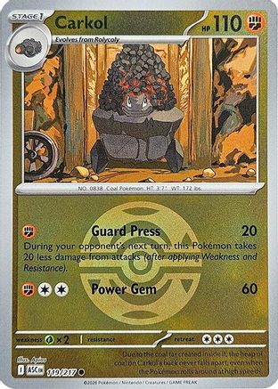 Carkol (Dusk Ball) - 119 - Common - Reverse Holofoil