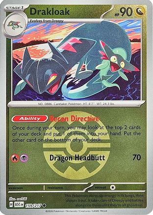 Drakloak - 159/217 (Quick Ball)  - Common - Reverse Holofoil